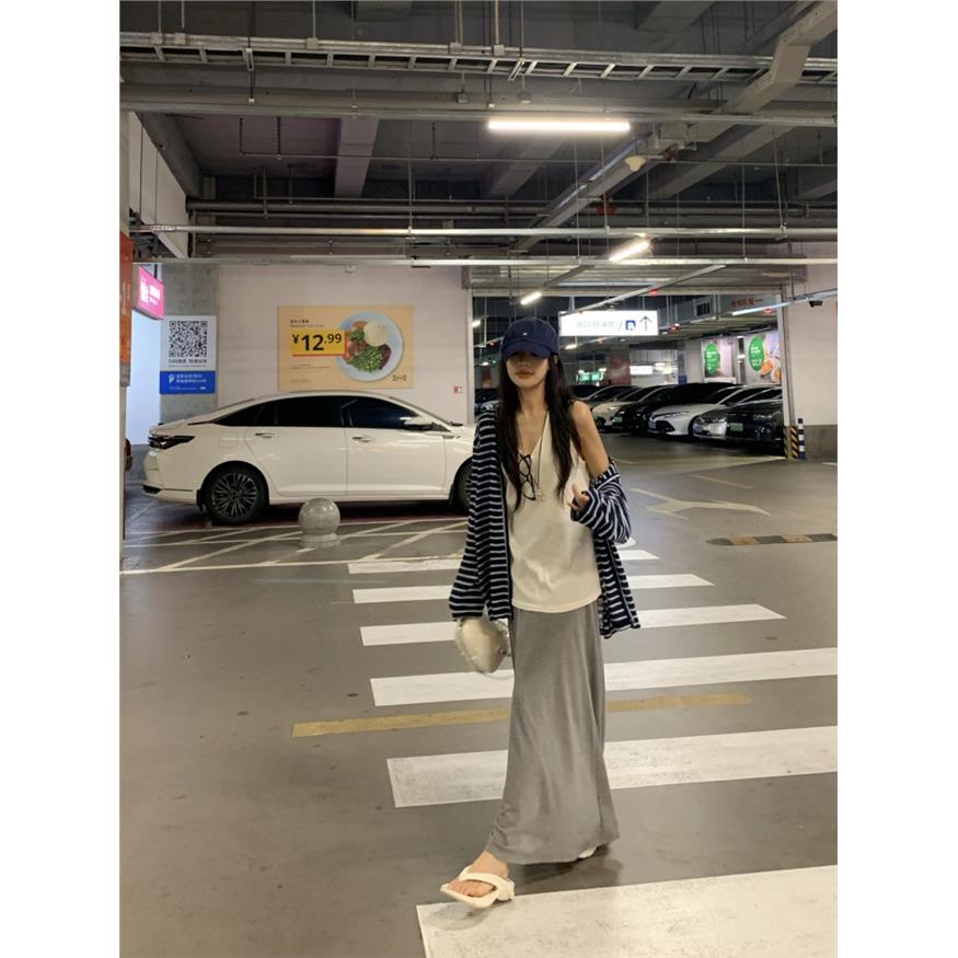 老钱风条纹针织防晒开衫