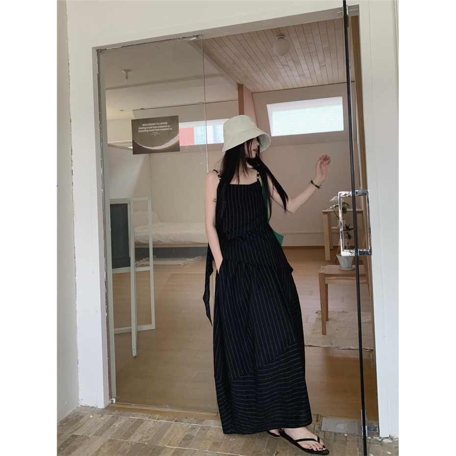 法式高级感条纹套装女夏