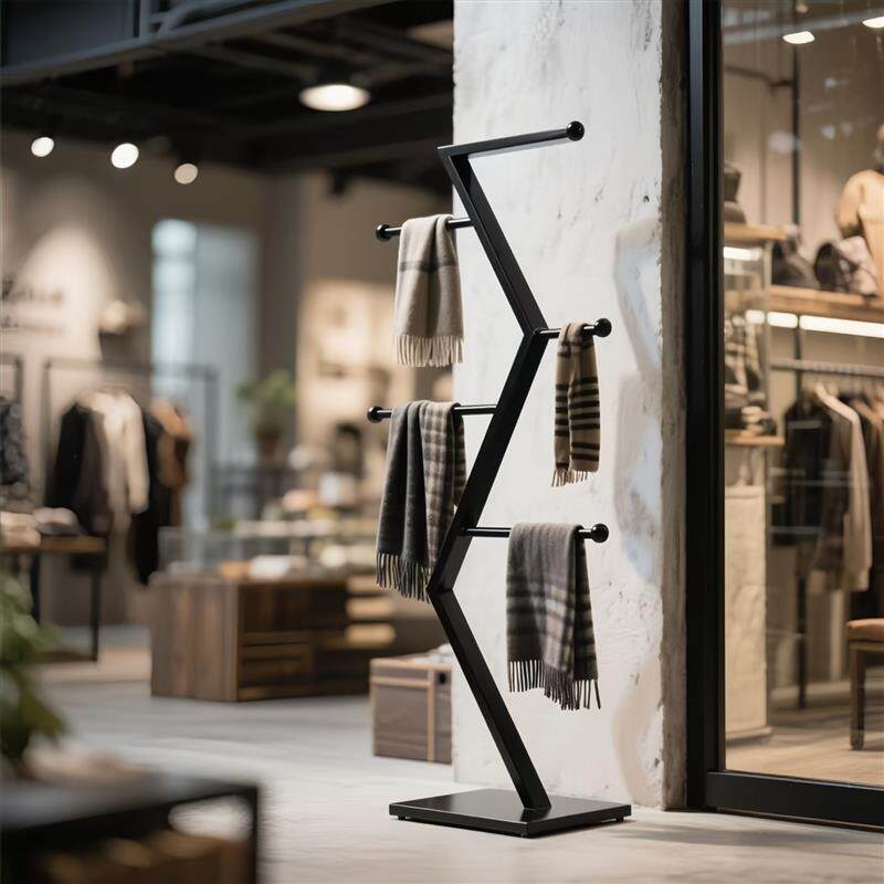 服装店展示架落地式创意围巾丝巾陈列架牛仔裤裤子多功能展示货架
