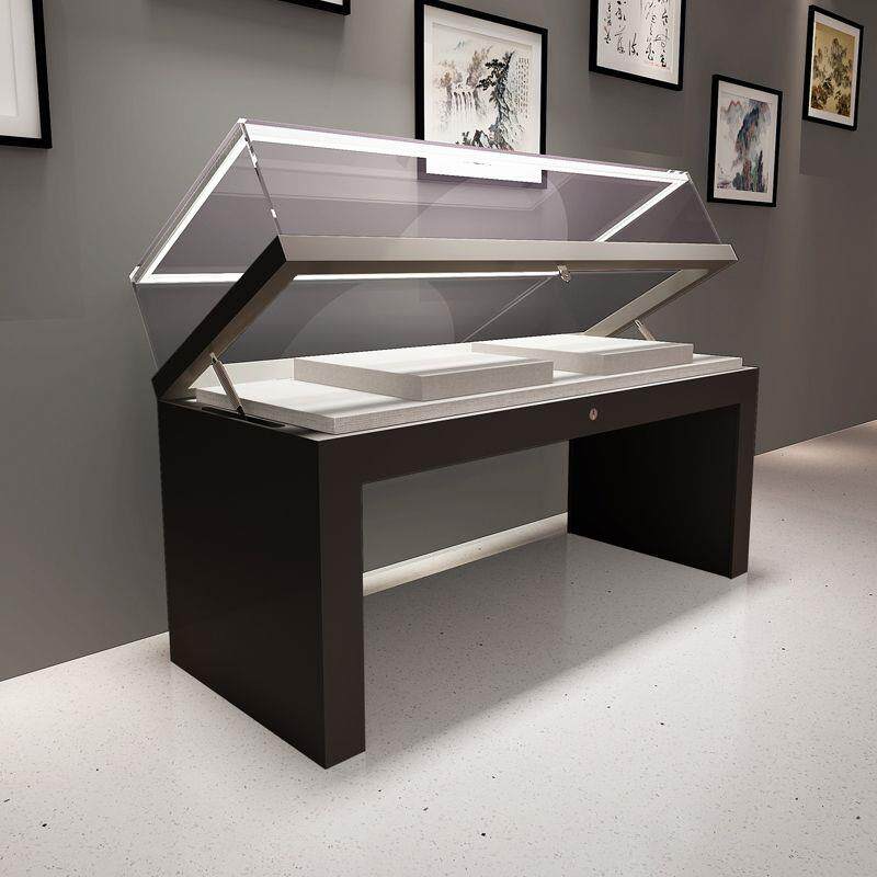 博物馆液压展示柜文物玉器玻璃展柜木柜铁柜展柜陈列馆挂墙柜展柜