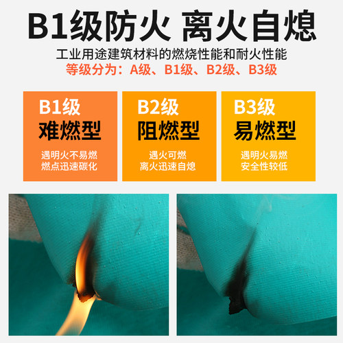 阻燃布防火布隔热软连接三防电焊消防防雨篷布B1级阻燃防火防雨布