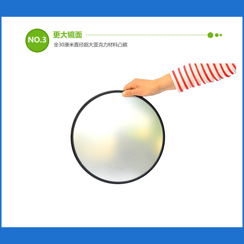 车底检查镜 安检用凸面镜搜查广角镜带底轮LED灯中科盾GP913