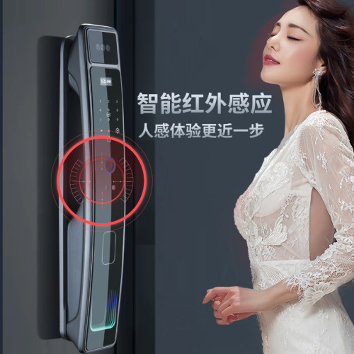 人脸识别指纹锁全自动智能门锁家用防盗门密码锁可视智能锁电子锁