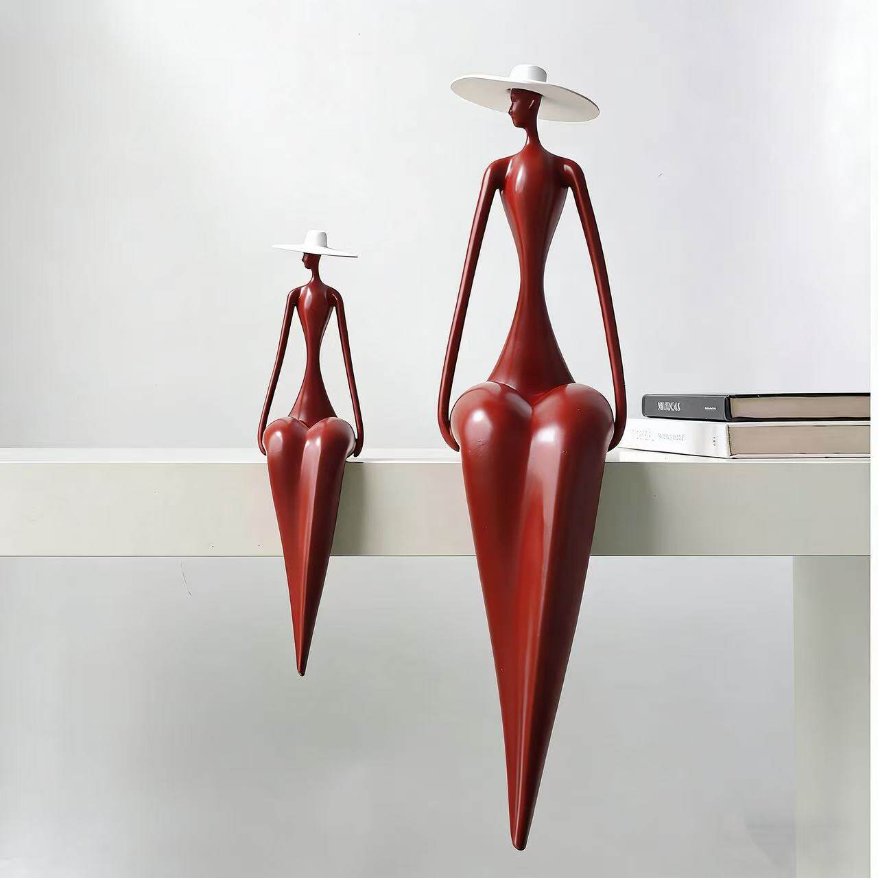 现代法式装饰品客厅电视柜台酒柜开放格玄关抽象人物创意艺术摆件