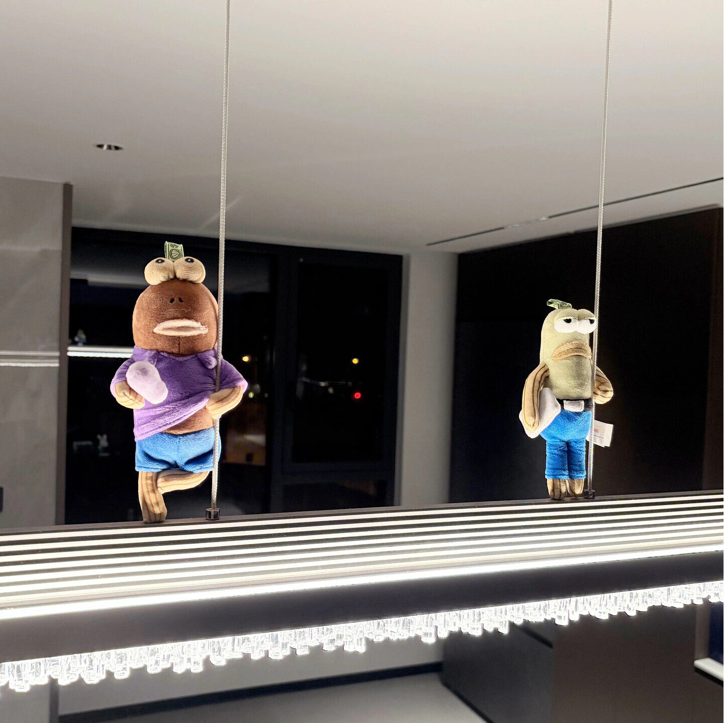 【新家的100个快递】比奇堡居民吊灯装饰玩偶挂件客厅氛围感遮丑