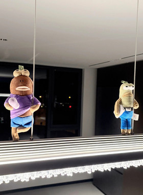 【新家的100个快递】比奇堡居民吊灯装饰玩偶挂件客厅氛围感遮丑