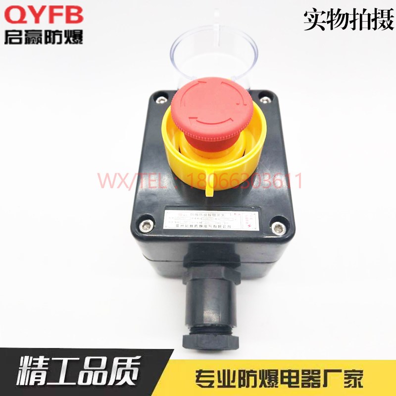 防爆防腐主令控制器BZA8050-A1带防水罩红色急停按钮开关盒现货