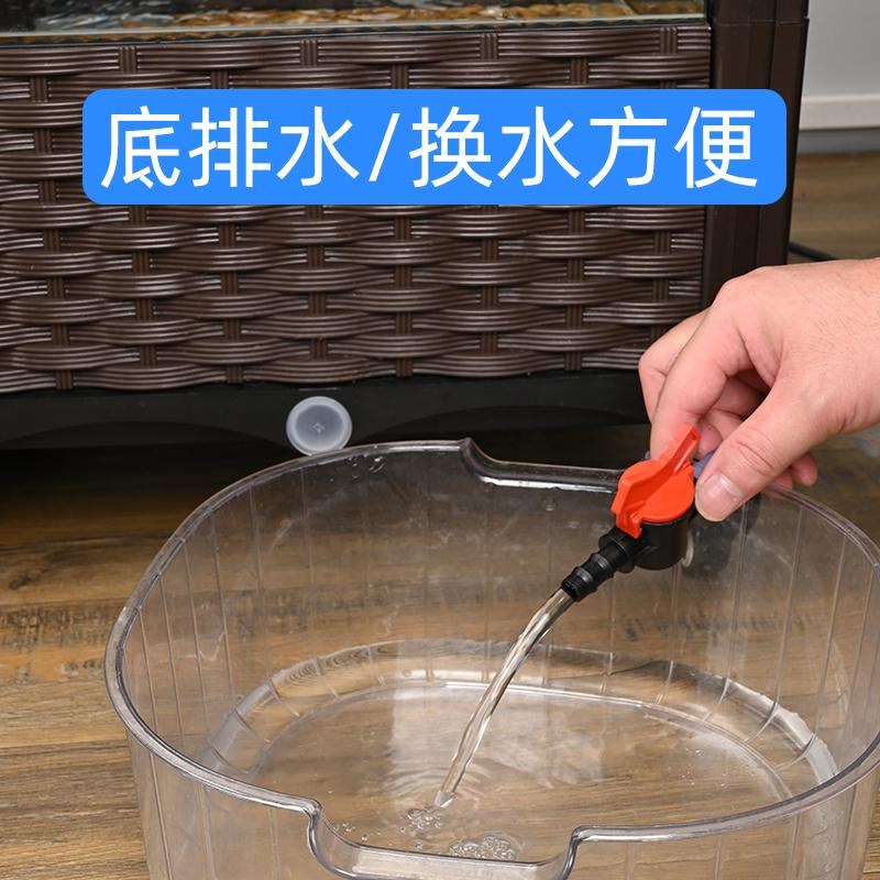 乌龟饲养缸水陆养龟养殖箱生态环境大号深水内嵌玻璃缸巴西草龟缸