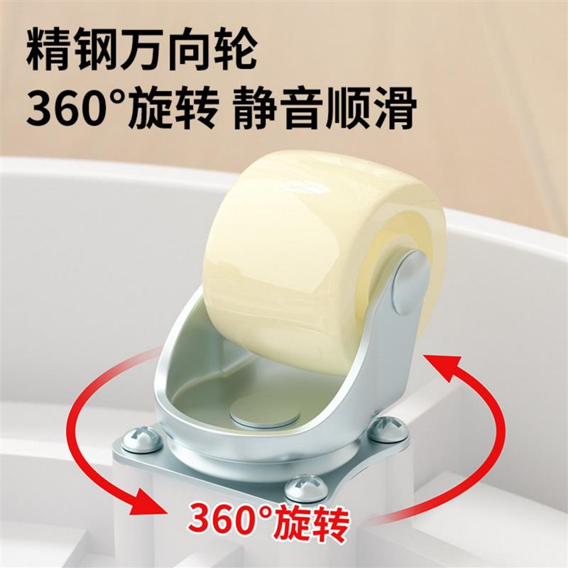 移动花盆托盘万向轮承重盆托大绿植盆栽塑料底座花盘白色带接水盘