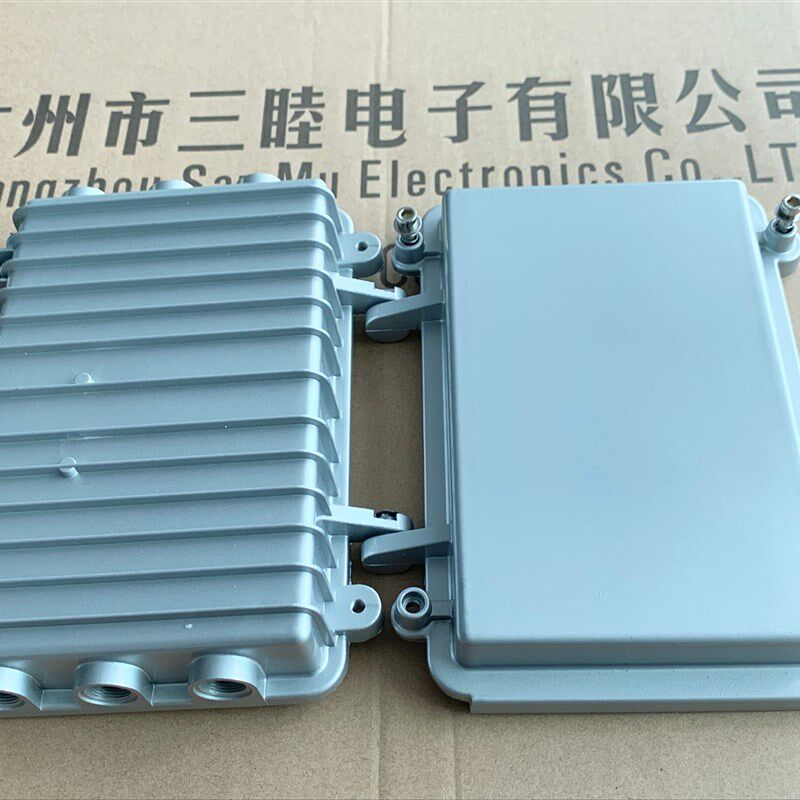 A-01B银灰210*130*60无线AP网桥防水盒 室外压铸铝放大器外壳铝盒