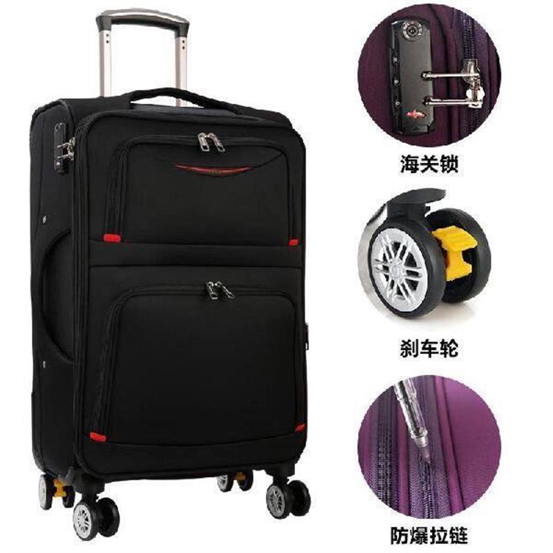 牛津布行李箱万向轮旅行箱男女学生拉杆箱密码箱20寸26寸30寸布箱