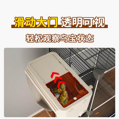 鹦鹉繁殖箱玄凤虎皮牡丹专用保暖小鸟窝可视珍珠鸟类用品鸟巢配件