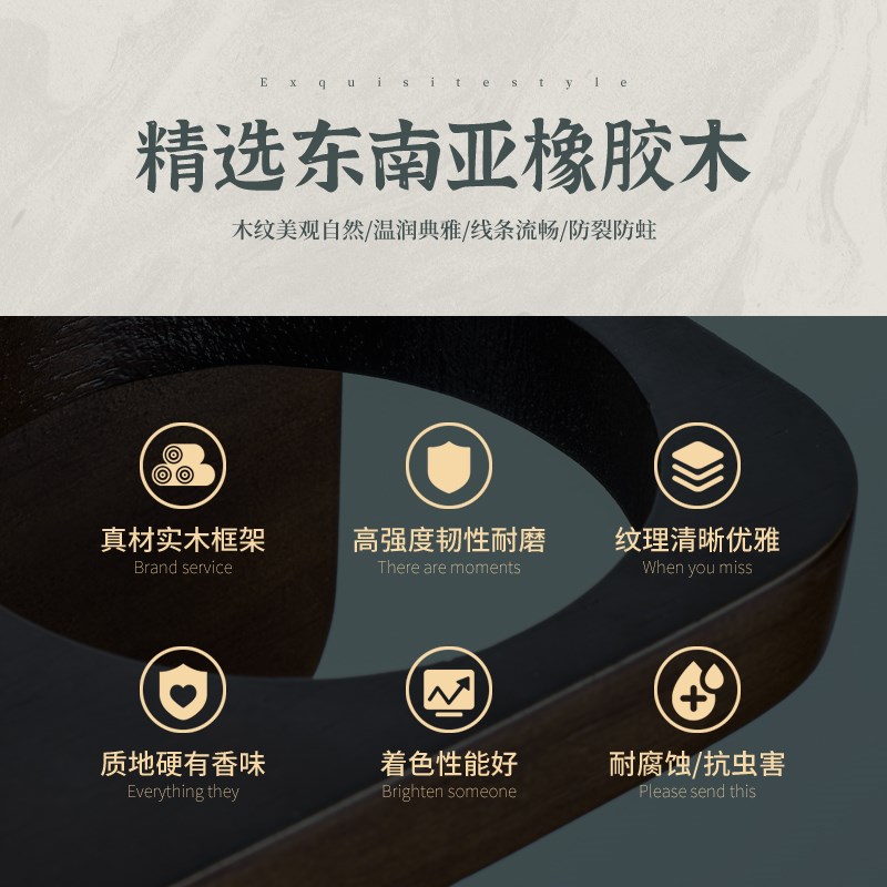 新中式实木卧室床头灯创意走廊过道墙壁灯北欧房间装饰原木壁灯