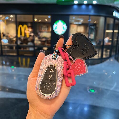 奔驰新c级钥匙套c200l/c260l包glc260l扣s级s400l车eqe/eqs保护壳