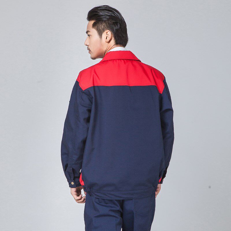 春秋长袖工作服上衣男女工装劳保服电焊汽修工作服套装工人打折