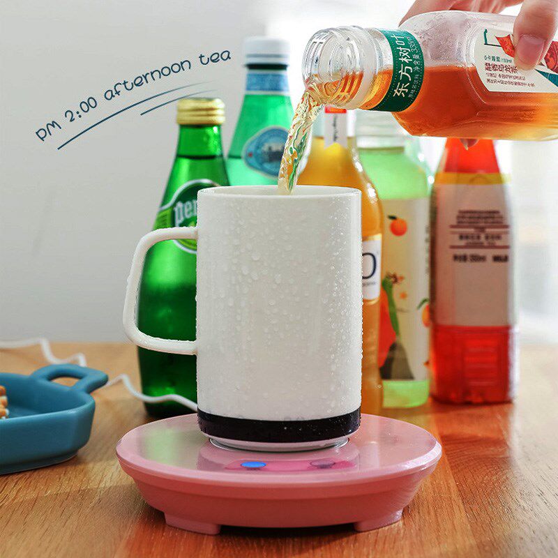 快速加热保温杯垫usb制冷两用办公室学生宿舍冷暖水杯碟便携底座