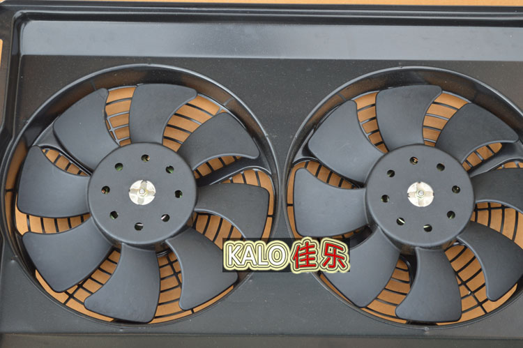 汽车空调电子扇14X23通用改装加装冷凝器散热水箱液压油风扇总成