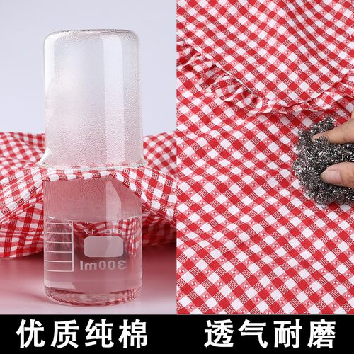 棉布透气围裙家用厨房长袖罩衣大人女士新款时尚做饭工作服定制