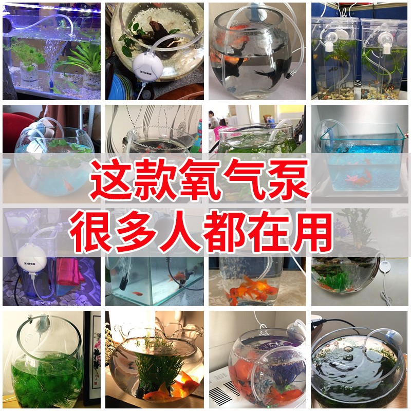 超鱼缸迷你增氧泵家用充氧泵增氧机超静音小型打氧机养氧气泵包邮
