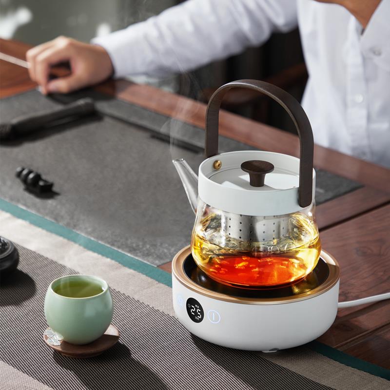 智蔚谷语电陶炉烧水煮茶保温定时多功能电茶壶电热炉玻璃壶煮茶器