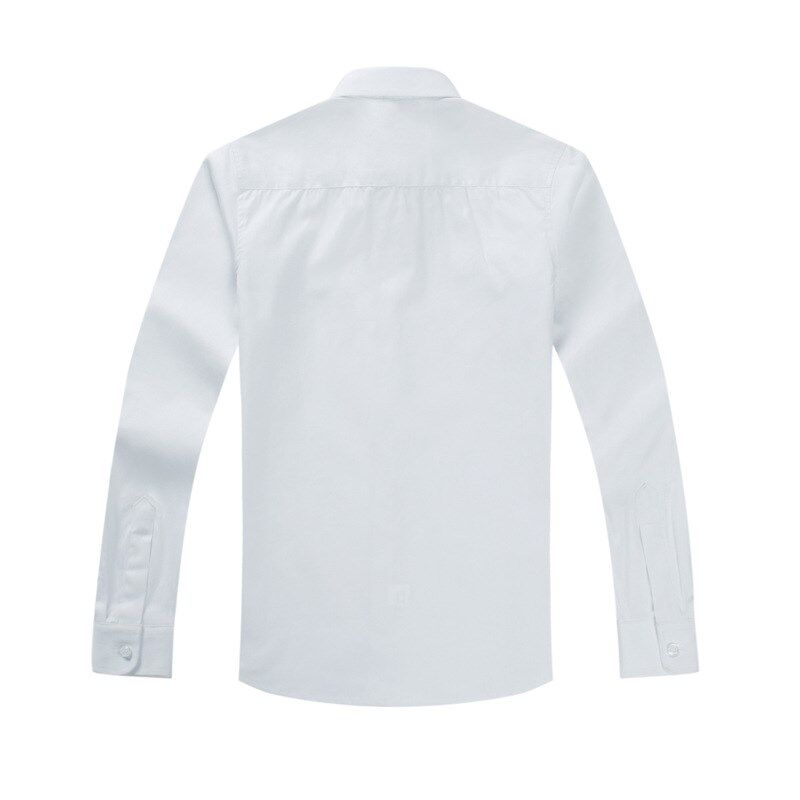 男童白衬衫儿童校服班服春秋款长袖纯棉校服演出服中小学生白衬衣