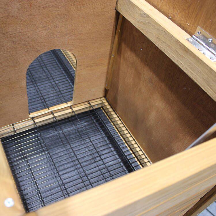 户外实木兔笼豪华双层兔窝宠物笼兔舍兔屋别墅防喷尿豚鼠仓鼠通用
