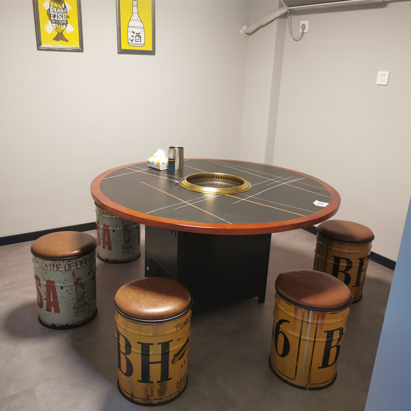 油漆桶凳子商用复古油桶凳酒吧矮凳家用工业风储物凳收纳凳铁桶凳