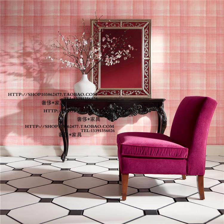 出口比利时法式乡村风格布艺单人位沙发椅书椅洽谈椅酒店沙发家具