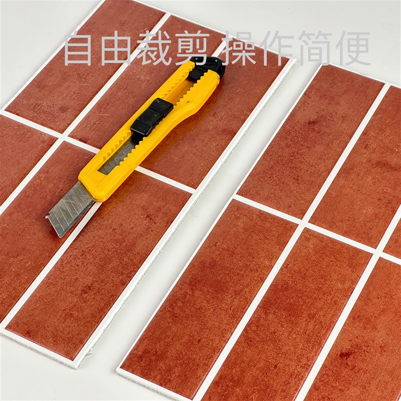 仿瓷砖3D立体自粘墙贴厨房卫生间防水防油贴墙面装饰墙纸大理石纹