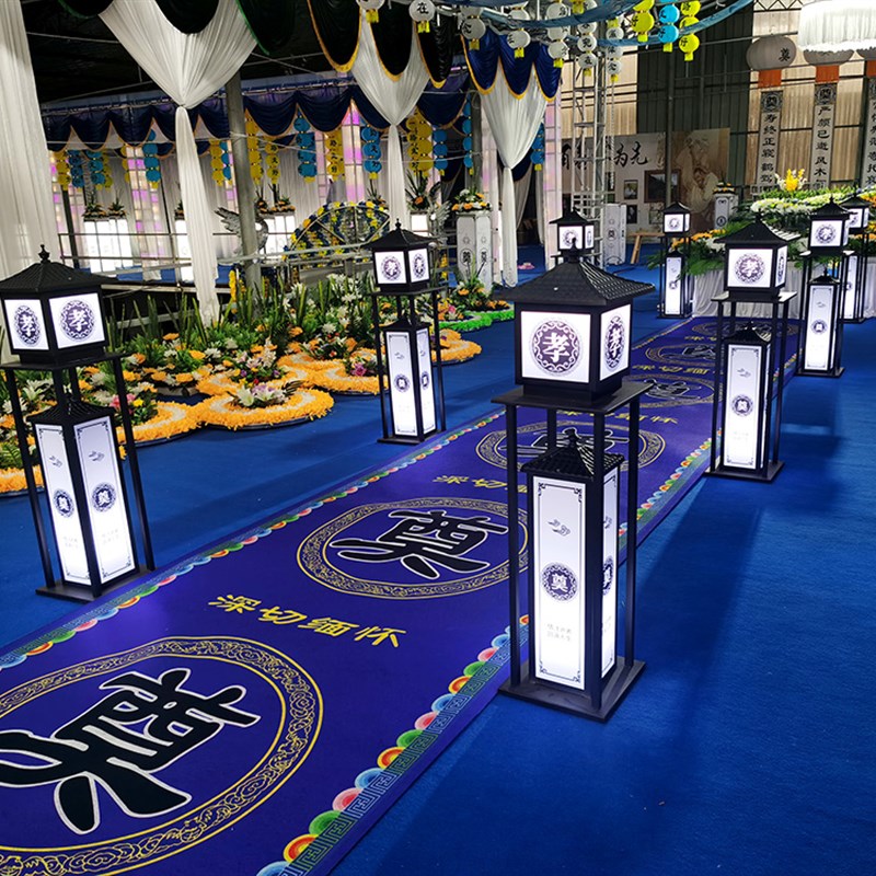 白事路引灯箱新款追悼会布置道具 用品祭奠悼念路引丧葬礼装饰