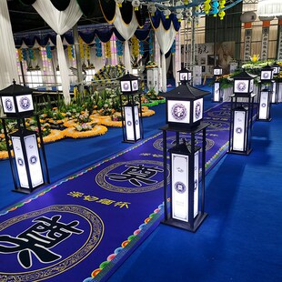 白事路引灯箱新款追悼会布置道具 用品祭奠悼念路引丧葬礼装饰