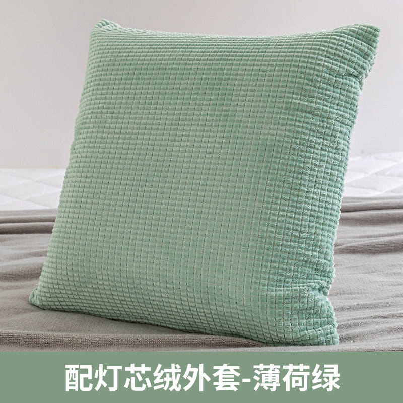 沙发抱枕泰国天然乳胶凉感高级感床头靠垫枕芯客厅办公室支撑护腰