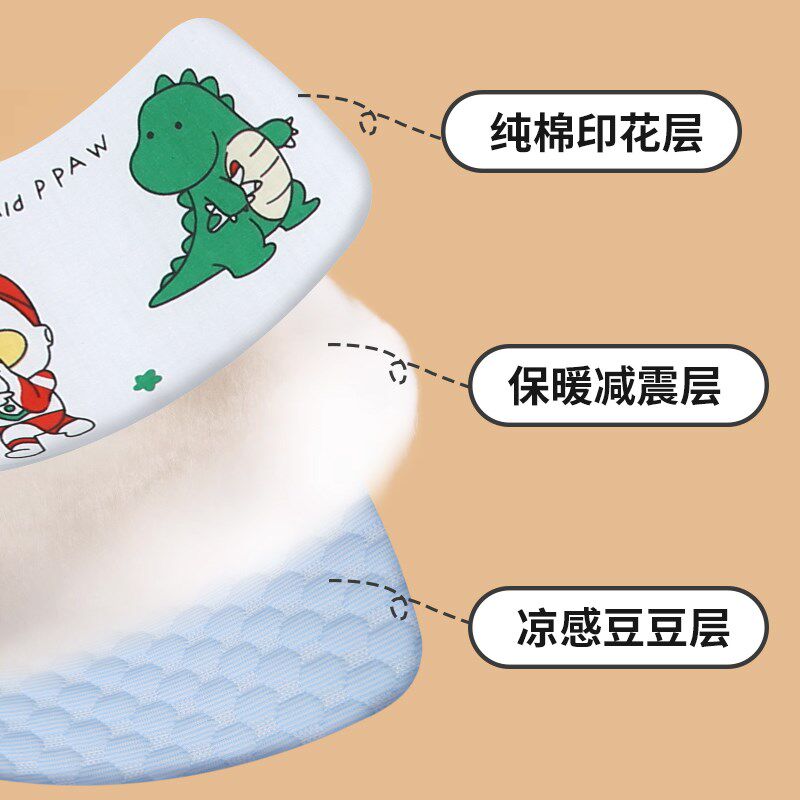 适用逸乐途婴儿车坐垫四季通用elittile高景观L3推车秋冬保暖棉垫