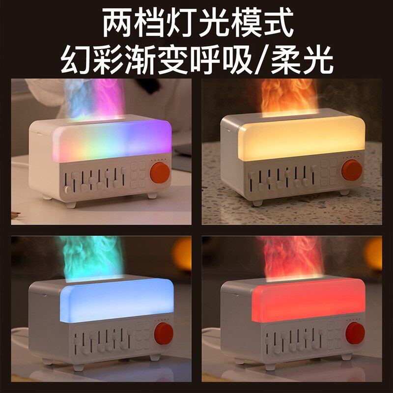 香薰机夜灯加湿器白噪音蓝牙音响家用静音卧室内空气客厅大喷雾量