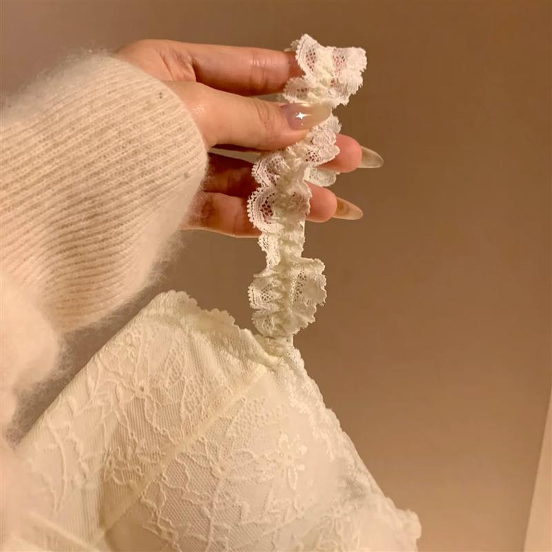 蕾丝抹胸内衣女小胸聚拢防下垂夏季薄款漏肩吊带裙专用无肩带文胸