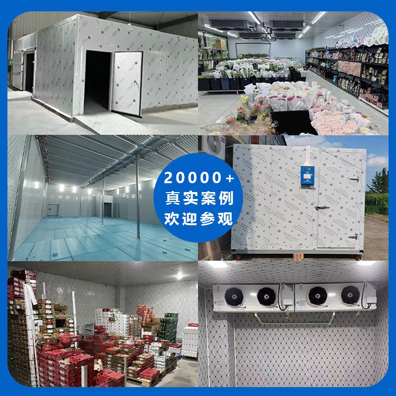 冷库全套设备小型果蔬保鲜库肉类冻库制冷机组大型冷藏库家用移动