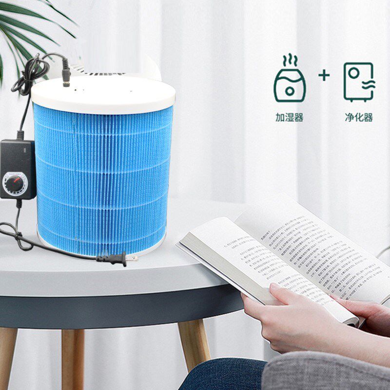 自制家用小型无雾蒸发式空气加湿器静音大加湿量抗菌抑菌孕妇婴儿