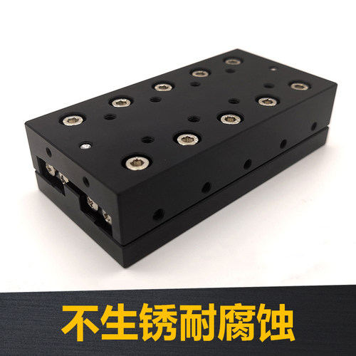 VRU简易模组直线X轴滑台高精度滑块交叉滚子导轨单轴微型位移台