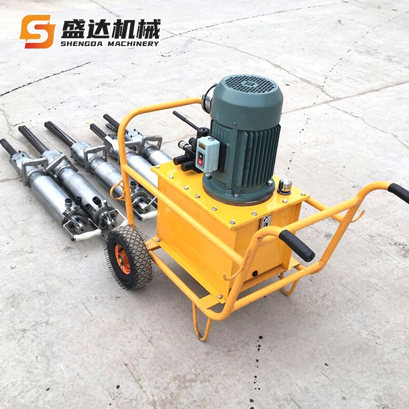 液压岩石劈裂机基坑开挖分裂机道路扩宽静态分裂混凝土桥墩劈裂棒
