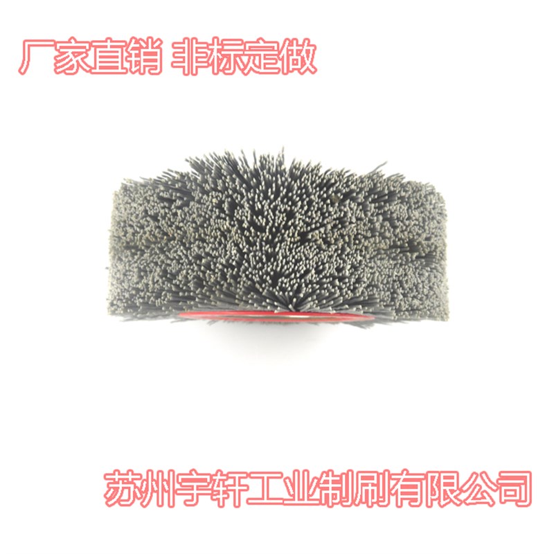 研磨丝轮150 孔平刷 磨料丝刷轮 抛光刷 进口杜邦丝打磨花头 木工