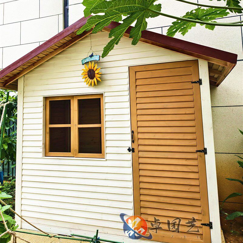 户外木屋庭院小房子凉亭花园别墅室外露天阳台休闲亭子工具房定制
