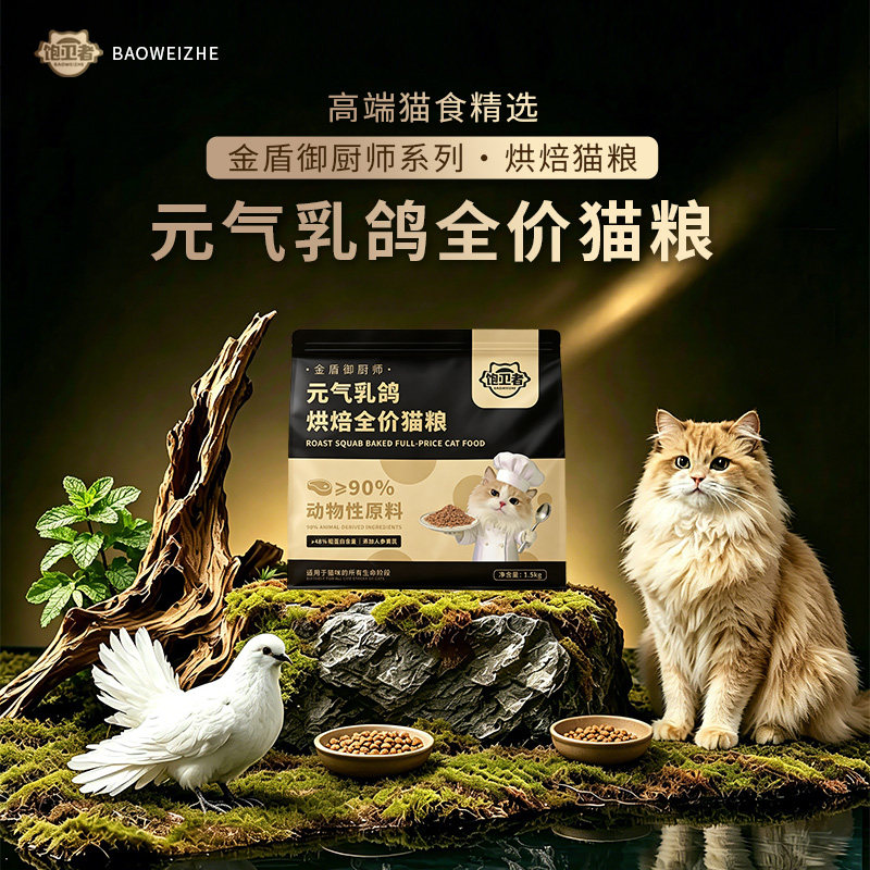 新竞品牌|饱卫者滋补全价猫粮