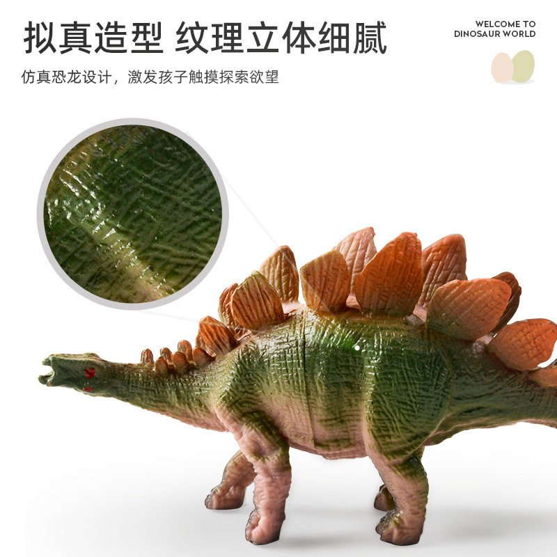 恐龙玩具儿童小男孩大霸王龙三角龙软胶套装世界仿真动物模型手办
