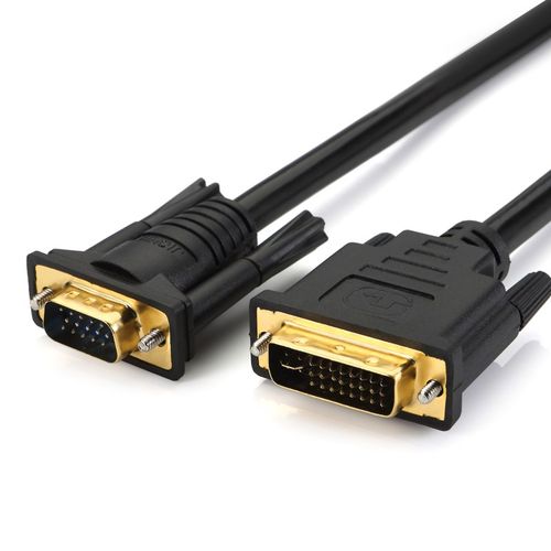 京像 DVI转VGA线 转接线公对公24+5电脑显卡与显示器连接线3/5米