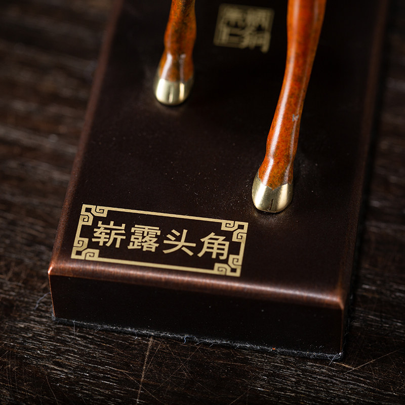 朱炳仁铜 家居电视柜装饰摆件套装礼盒鹿装饰品工艺礼品崭露头角