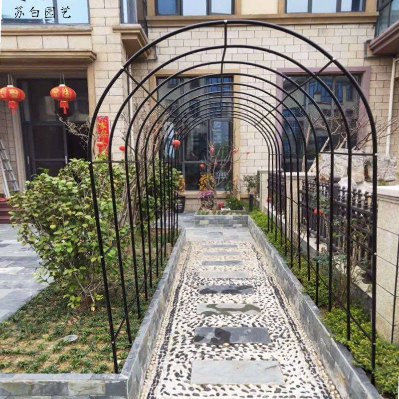 爬藤架花支架室外葡萄架花园拱型花架庭院装饰绿萝藤蔓植物攀爬架