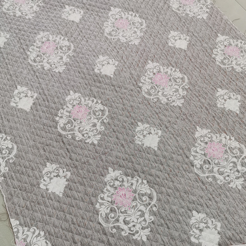 沙发布料加厚夹棉绗缝防滑面料沙发垫布料面料沙发套专用靠垫抱枕