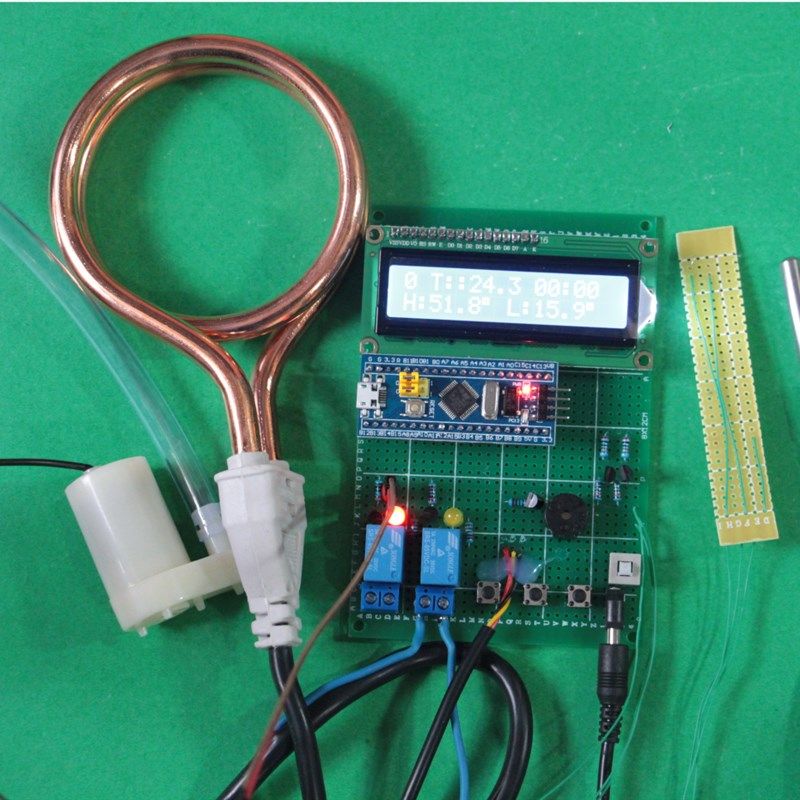 STM32单片机的智能热水器控制系统设计温度温控水温水位检测散件