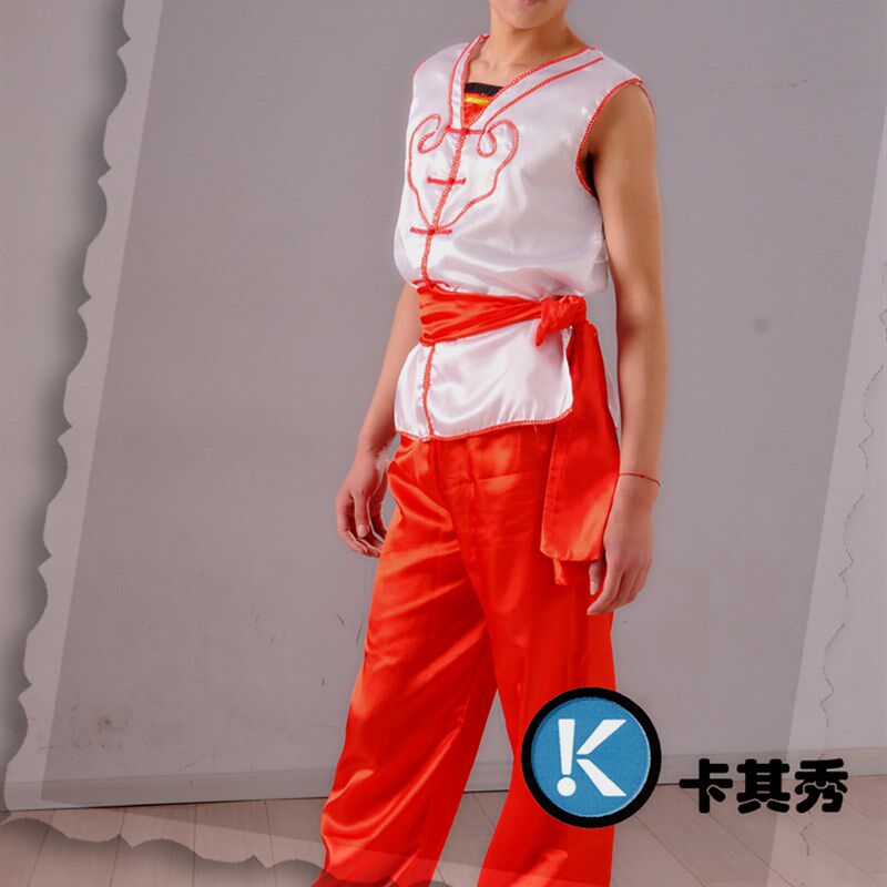 艺博舞龙服装打鼓服表演舞龙灯舞狮子道具秧歌服装演出服订制写字