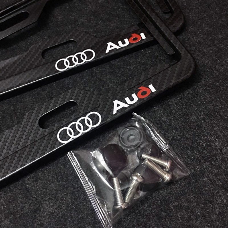 车牌架适用A4L改装A3Q3Q5Q7Q2L奥迪A6L车牌架托边框新交规牌照框
